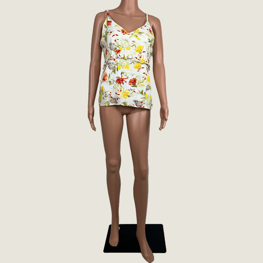 Danni Minogue Sleeveless Singlet Floral Top Front