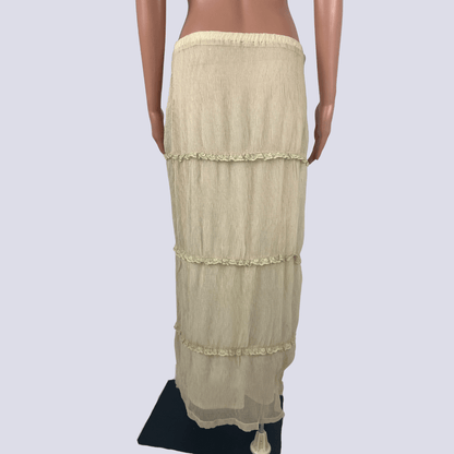 Back view of the Dazie Maxi Skirt