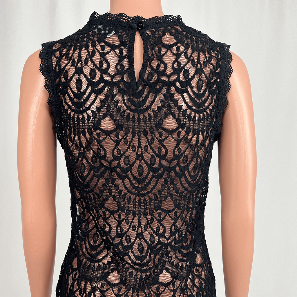 Decjuba Lace Sleeveless Top Back Detail