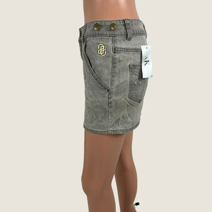 Side View of the Zucozz Denim Women's Skirt