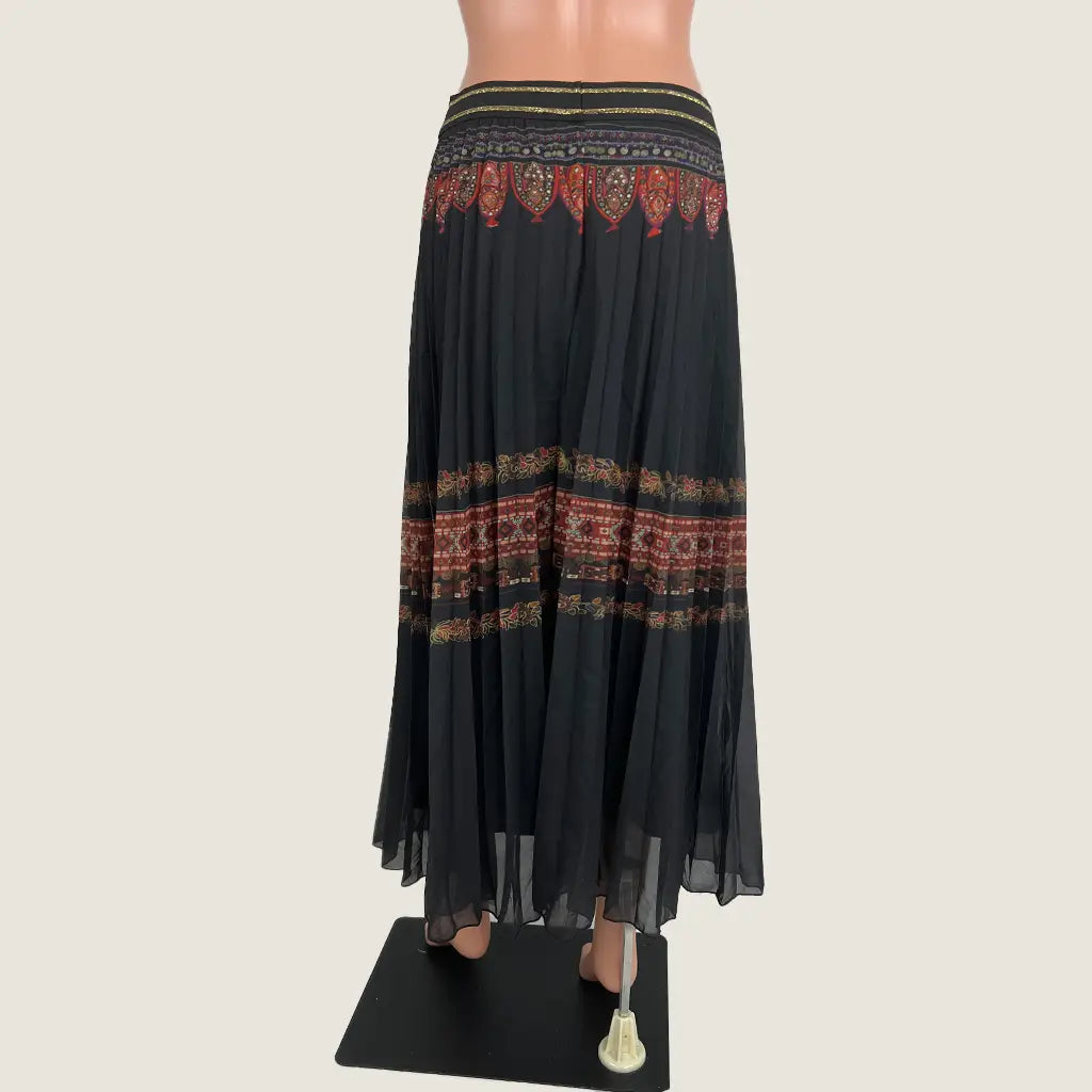 Back of View of the Desigual Pleated Midi Skirt