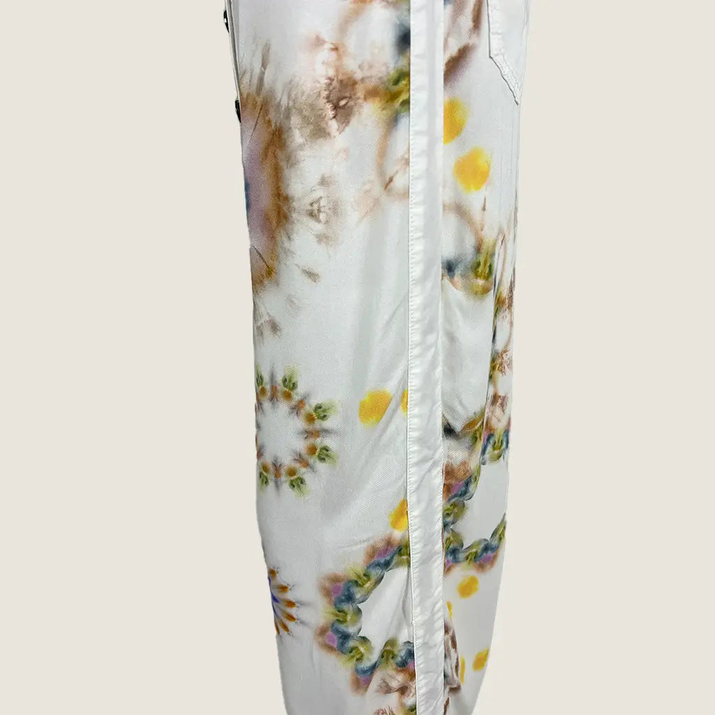 Side Detail View of the Desigual Tie Die Maxi Skirt