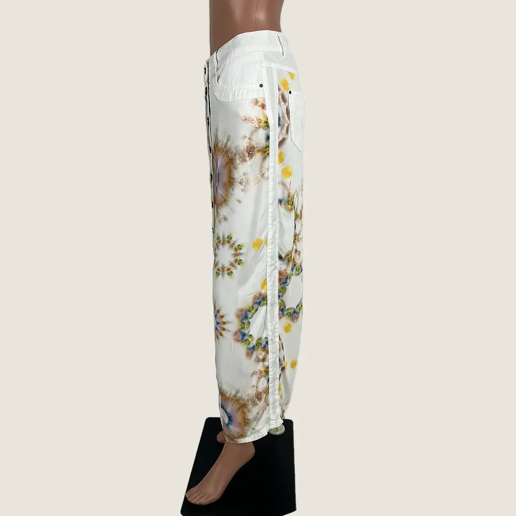 Side View of the Desigual Tie Die Maxi Skirt