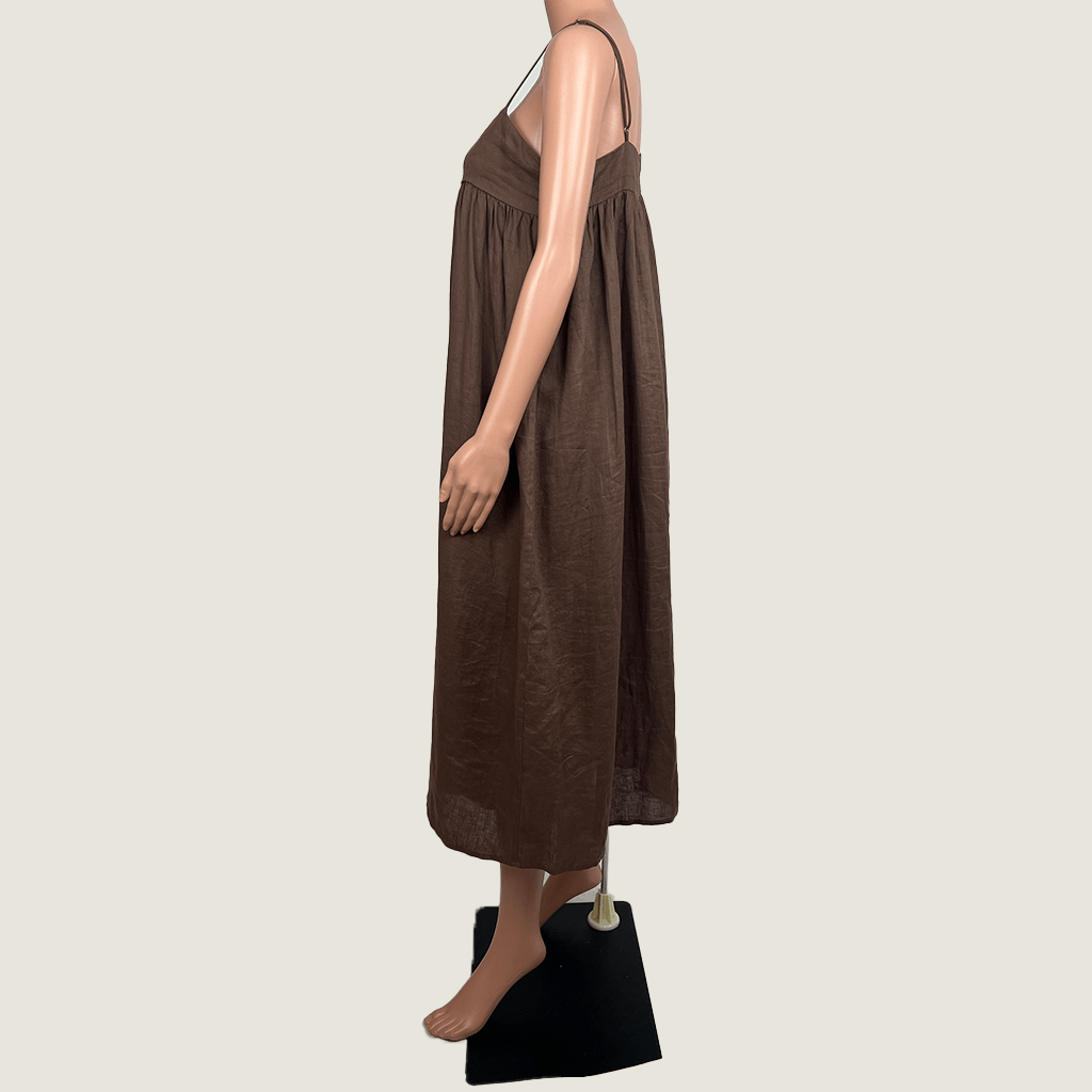 Dissh Linen Midi Sun Dress Side