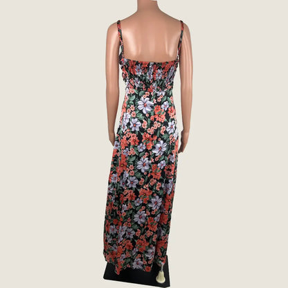 Back View of the Divine Avenue Maxi Floral Dress