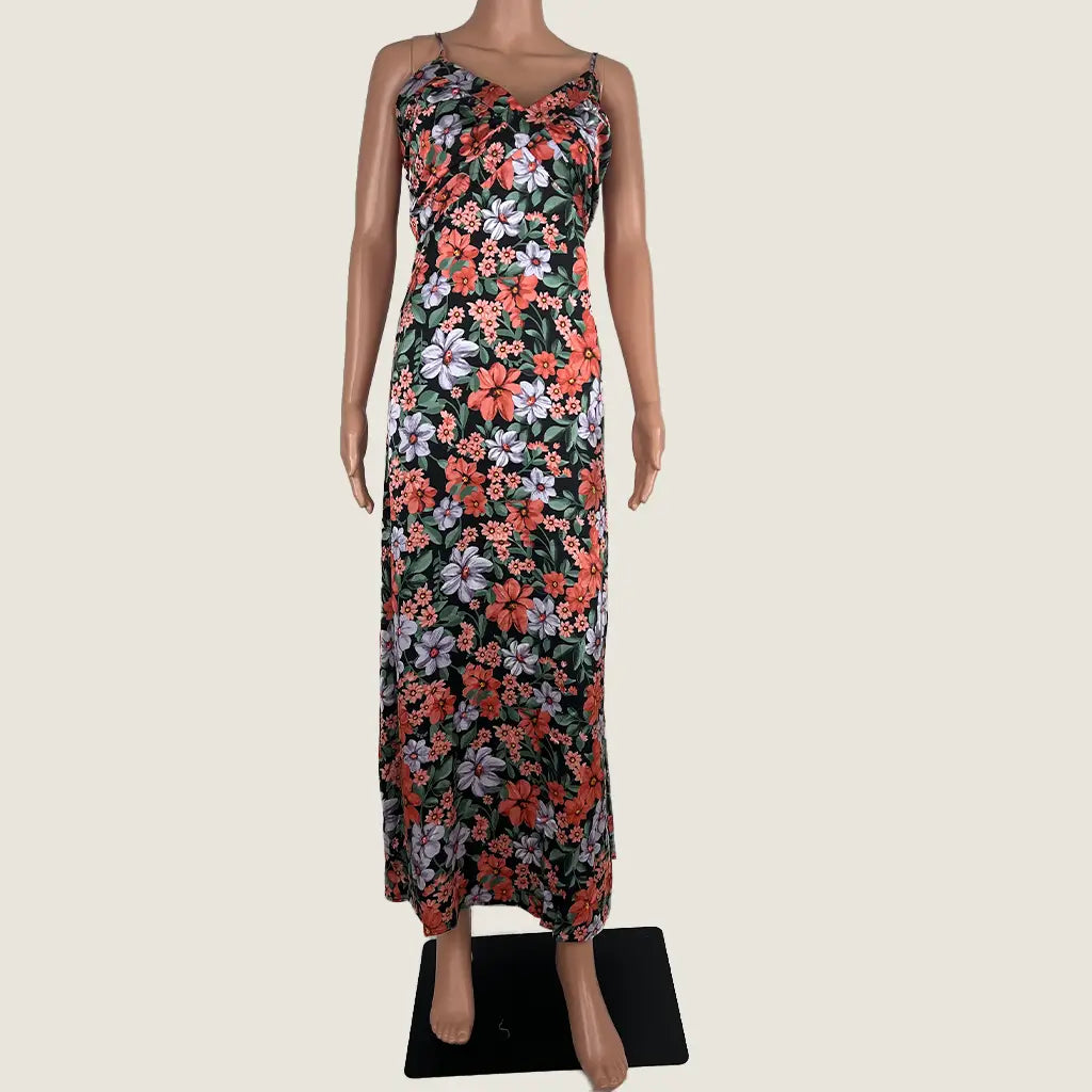 Front View of the Divine Avenue Maxi Floral Dress