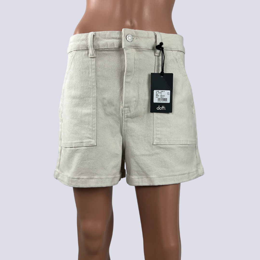 Front view of the Dotti Denim Women's Bermuda Shorts