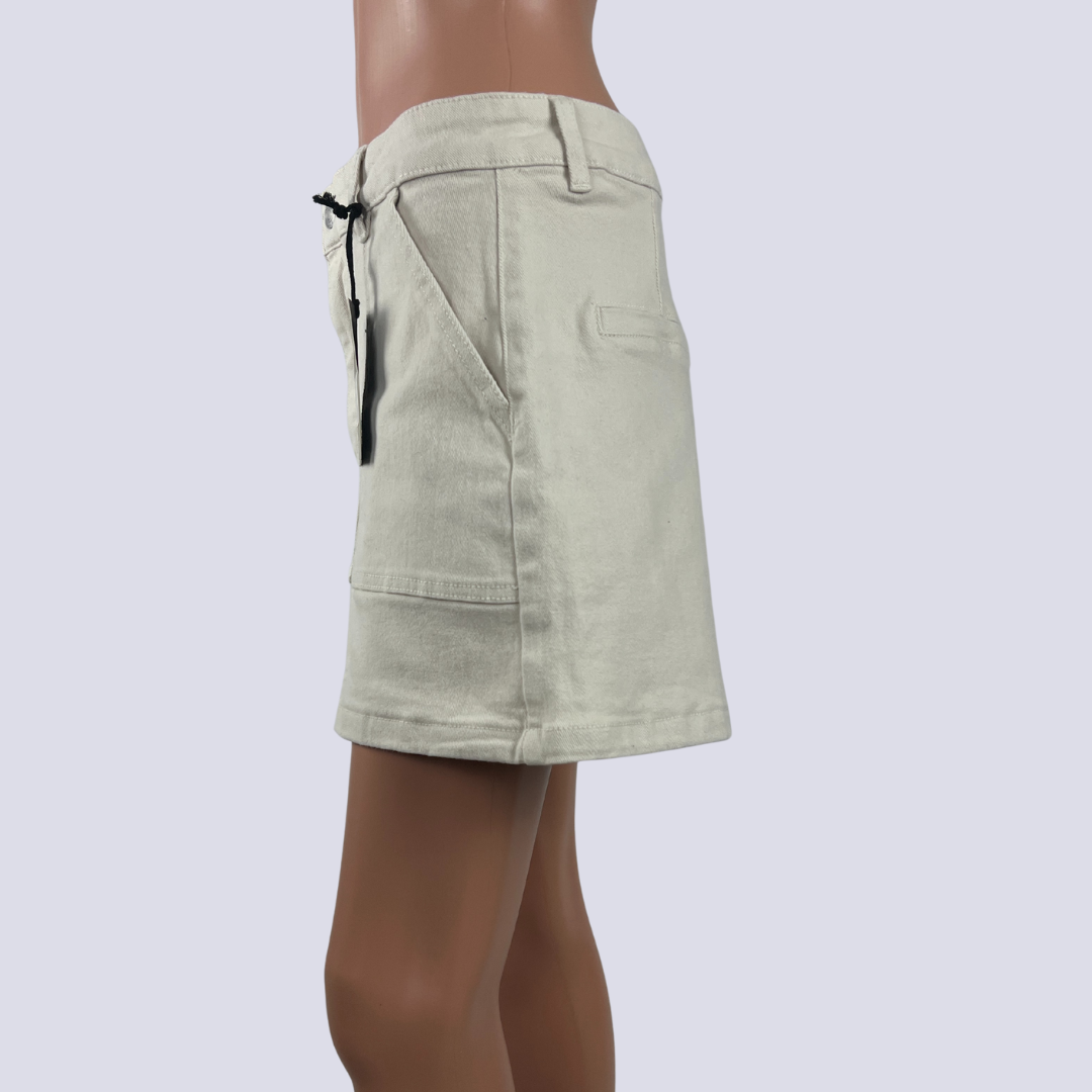 Side view of the Dotti Denim Women's Bermuda Shorts