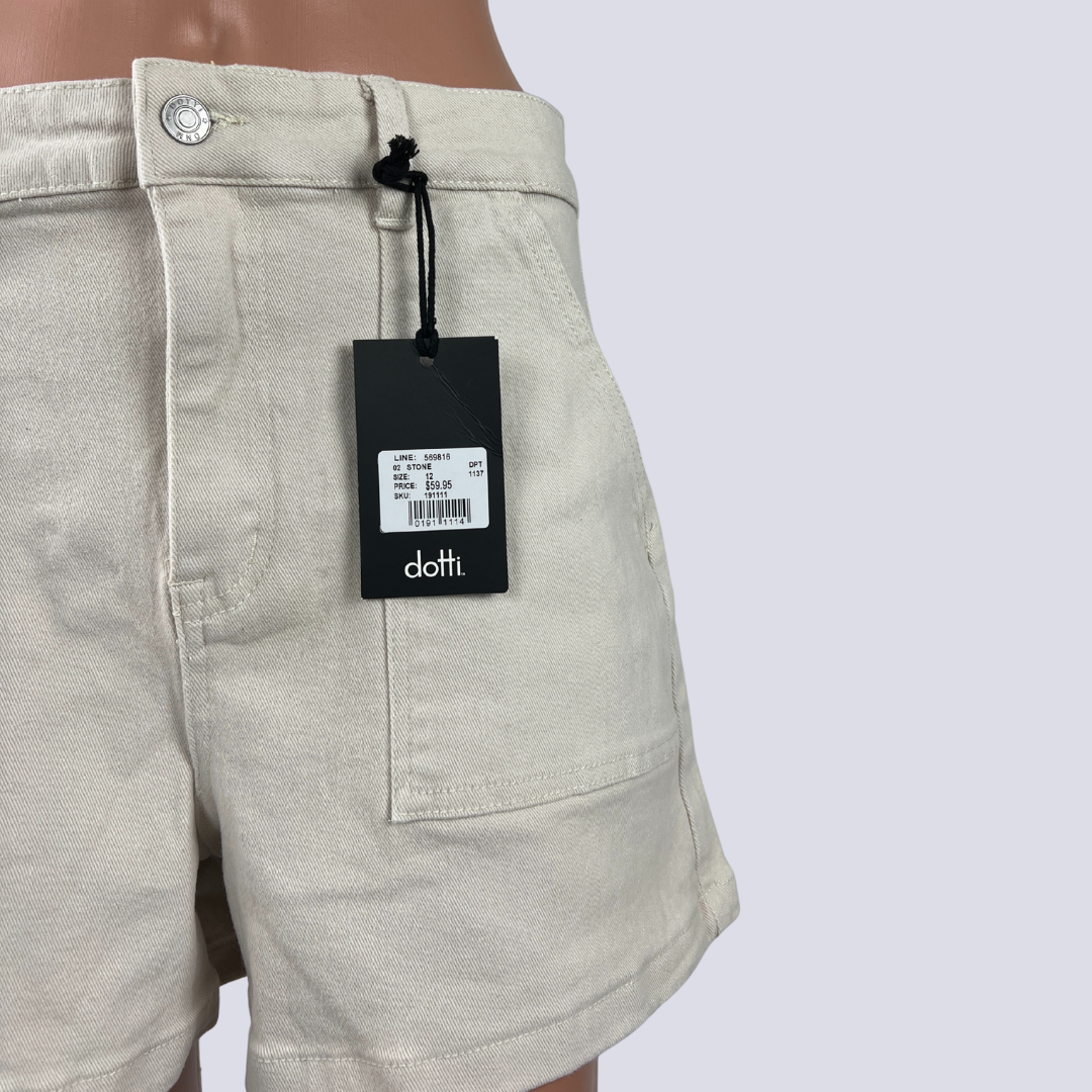 Front detail view of the Dotti Denim Women's Bermuda Shorts