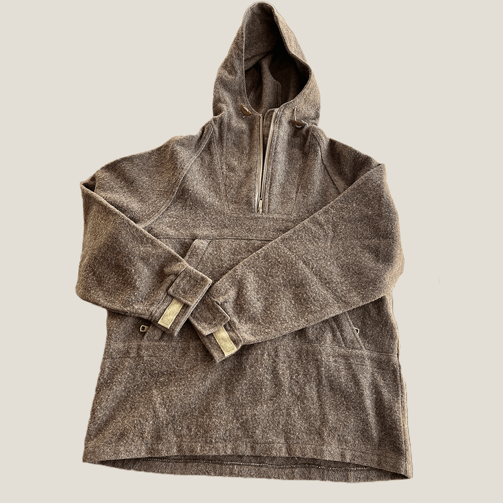 Eddie Bauer Brown Fleece Hoodie Front