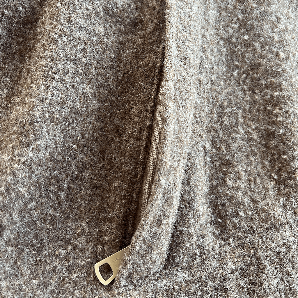 Eddie Bauer Brown Fleece Hoodie Pocket Detail