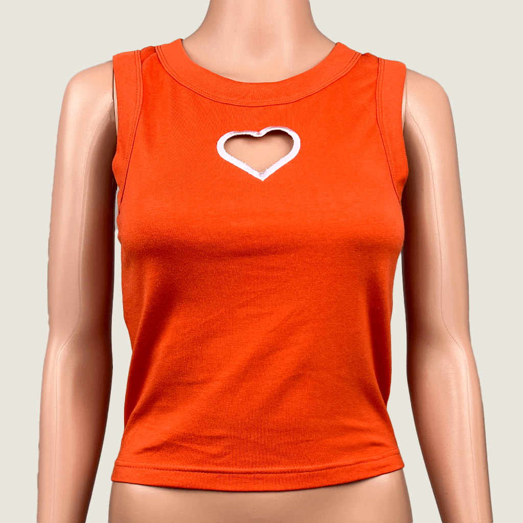 Emma Mulholland on Holiday Heart Tank Top Front