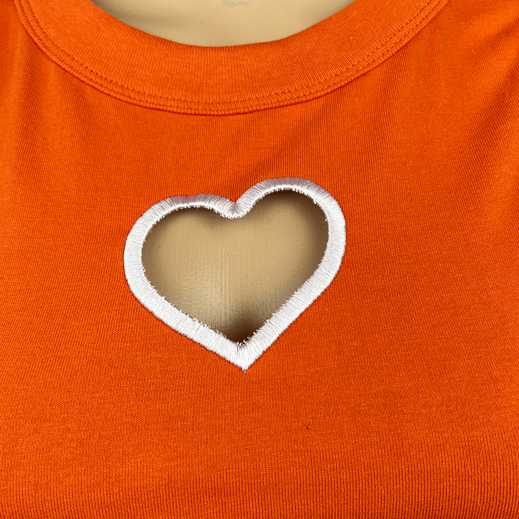 Emma Mulholland on Holiday Heart Tank Top Detail