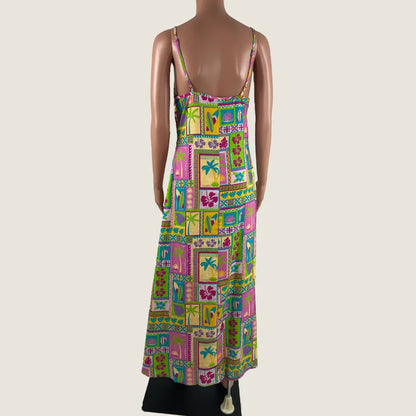 Back View of the Endless Palm Island Maxi Dress