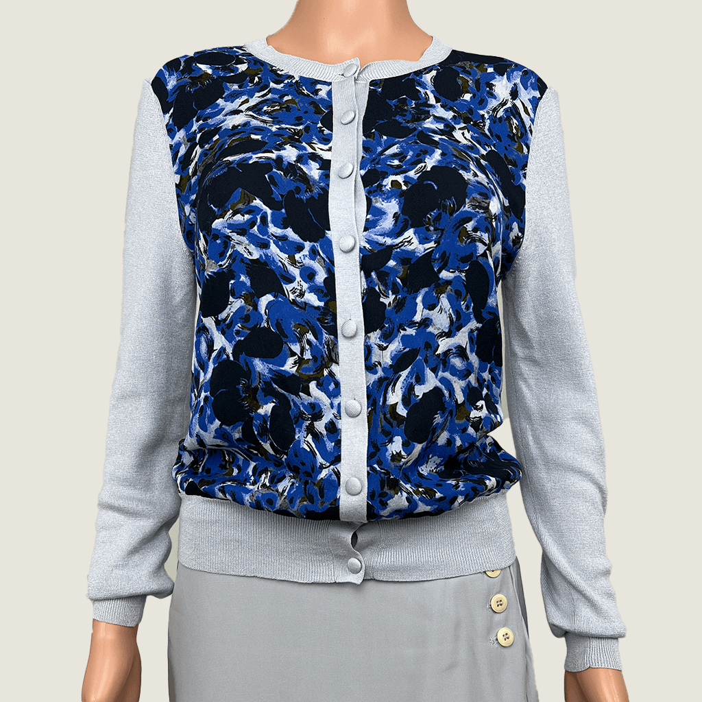 Erdem Silk And Crepe Cardigan Front