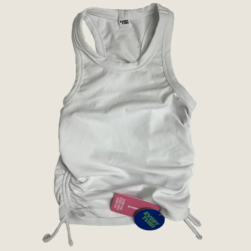 Front View of the Every Turns Girls Peppa Ribbed Singlet