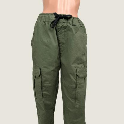 Factorie Unisex Utility Khaki Pant Front Detail