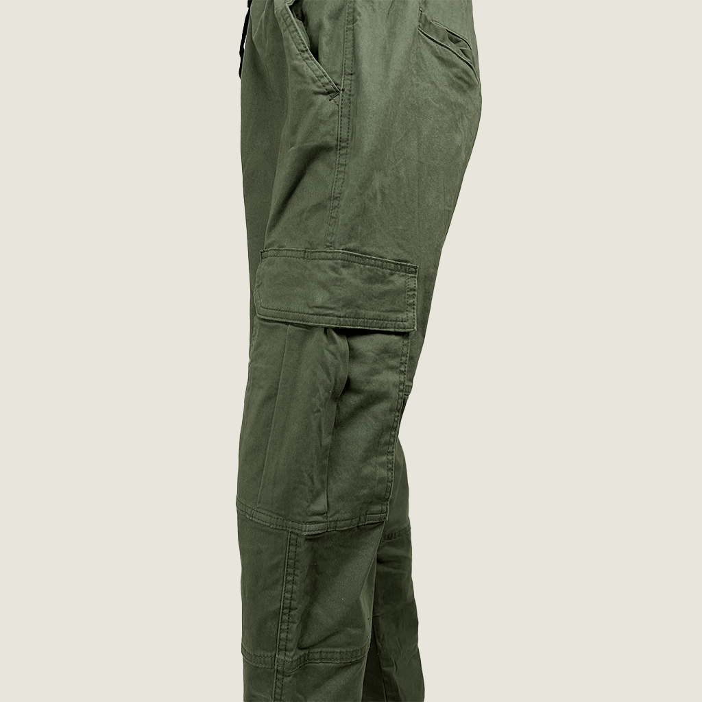 Factorie Unisex Utility Khaki Pant Side Detail