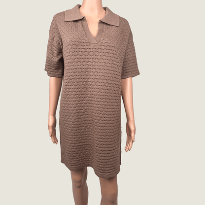 Feather And Noise Knitted Midi Dress Front