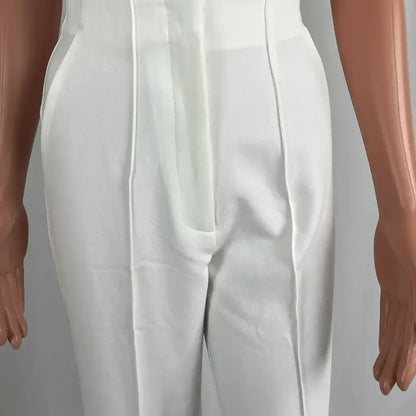 Front Detail View of the Forcast Nalani Pin Tuck Trousers