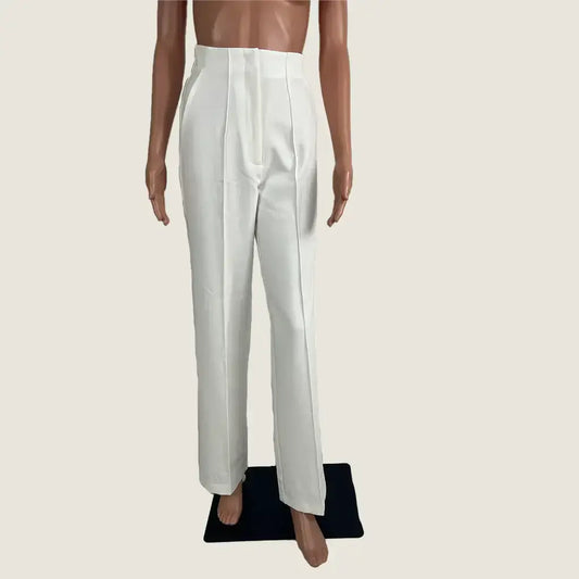 Front View of the Forcast Nalani Pin Tuck Trousers