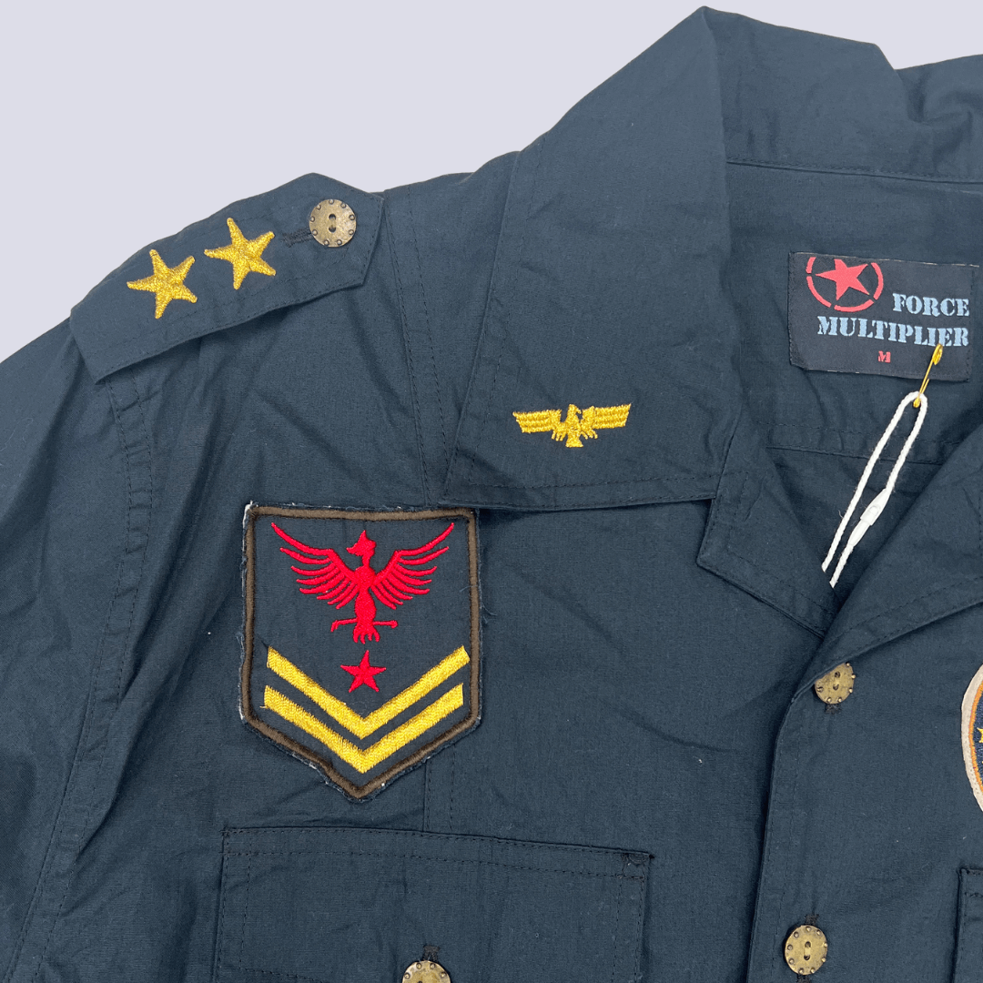 Front side detail view of the Force Multiplier Military Shirt