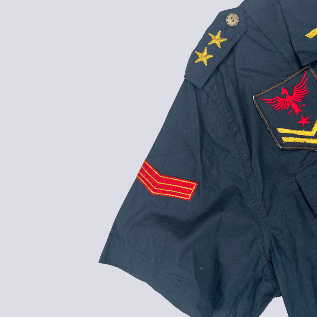 Front sleeve detail view of the Force Multiplier Military Shirt