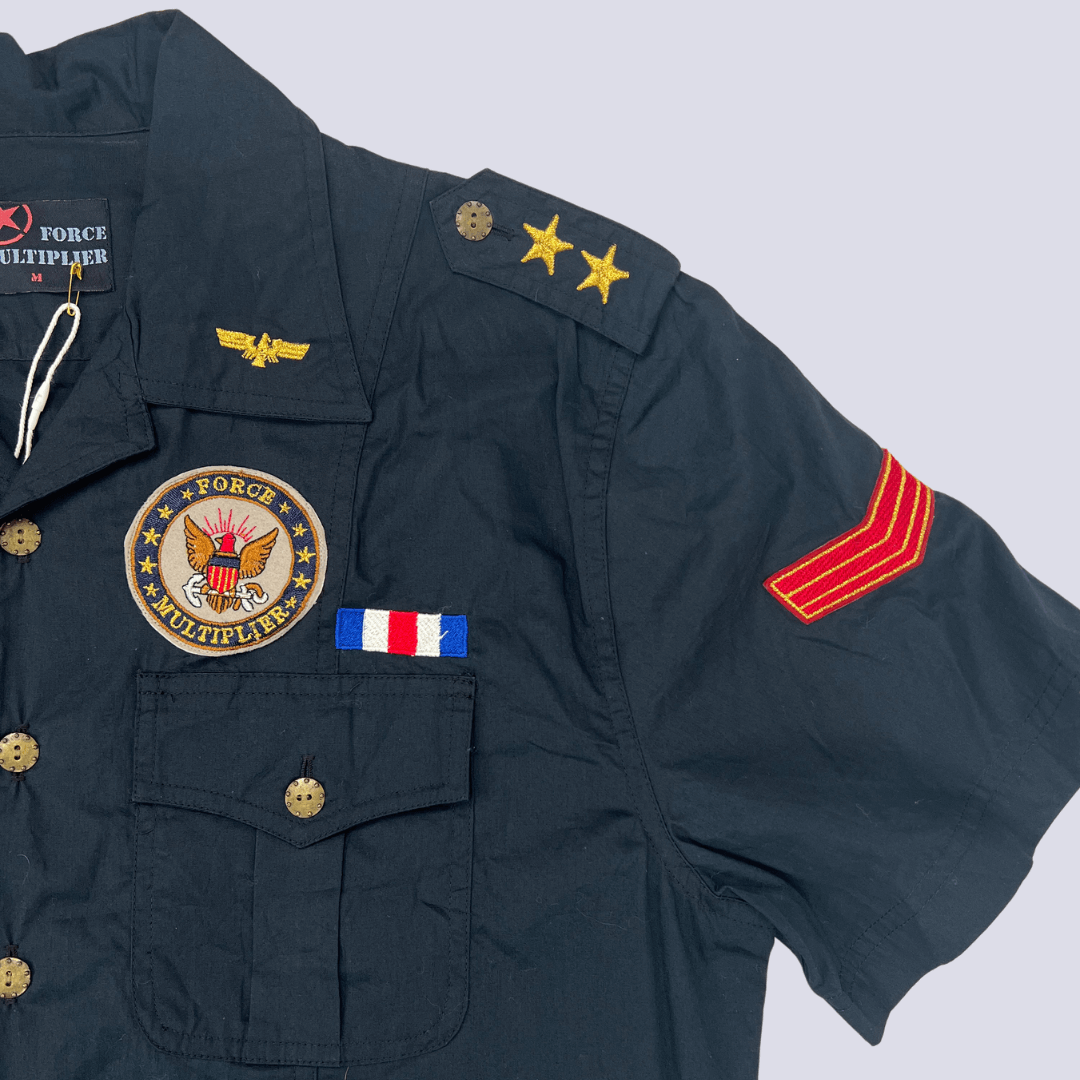 Front side detail view of the Force Multiplier Military Shirt