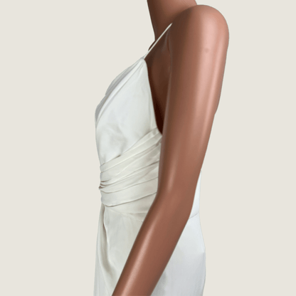 Forever New Charlotte Drape Maxi Dress Front Detail