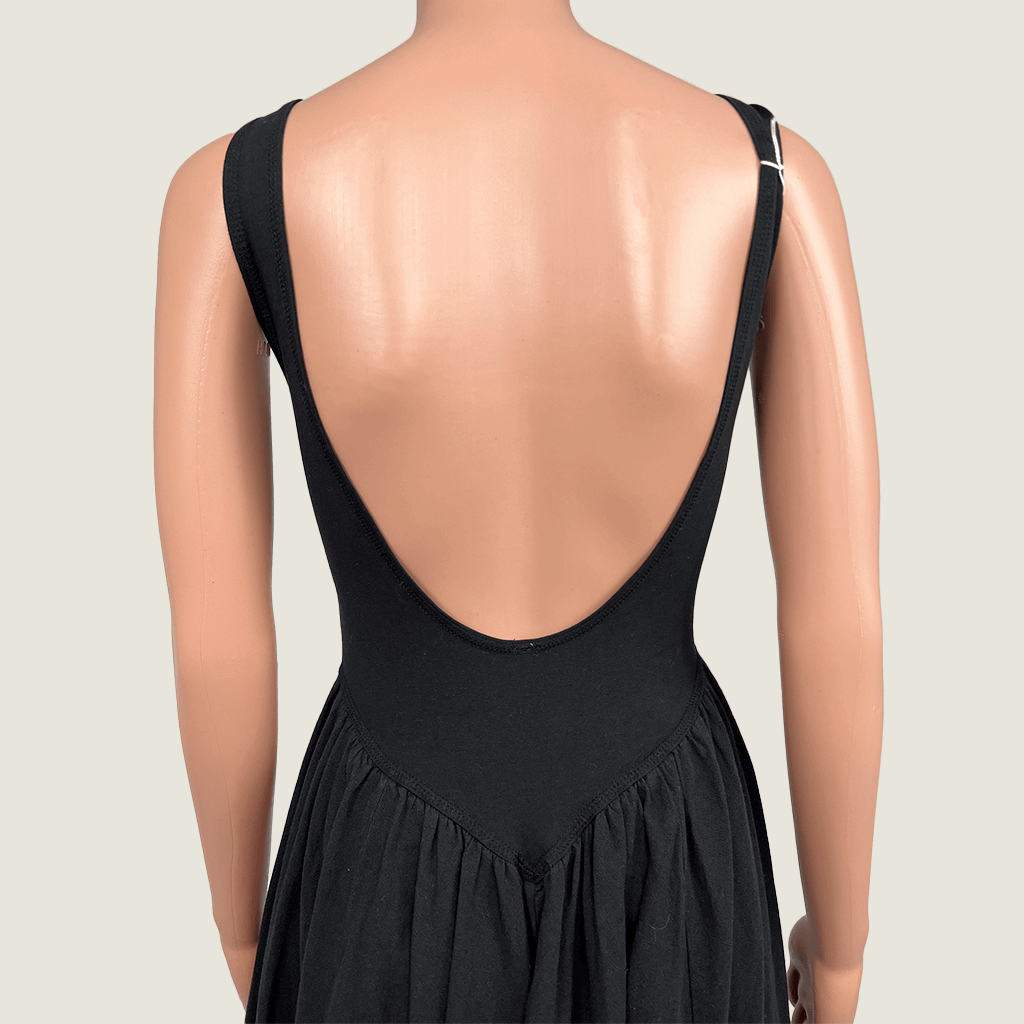 Free People Black Maxi Sleeveless Dress Back Detail