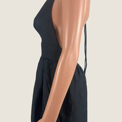 Side Detail View of the Free People Sleeveless Jumpsuit