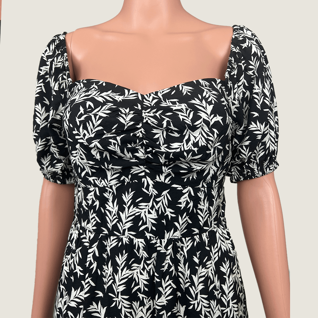 French Connection Sweetheart Midi Dress Top Detail