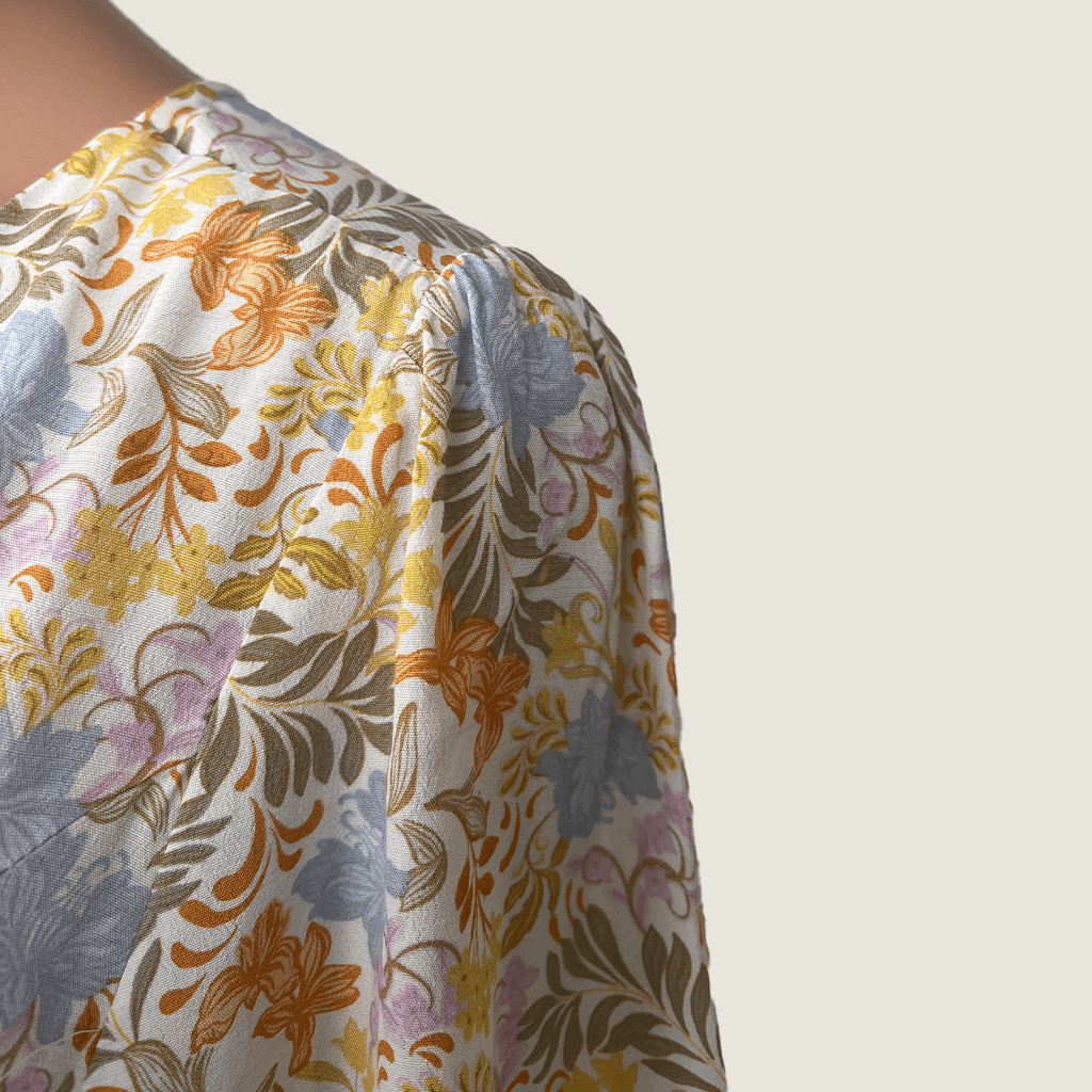 French Connection Flutter Sleeve Tea Mini Dress Shoulder Detail