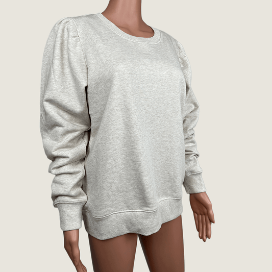 French Connections Oatmeal Melange Sweat Front