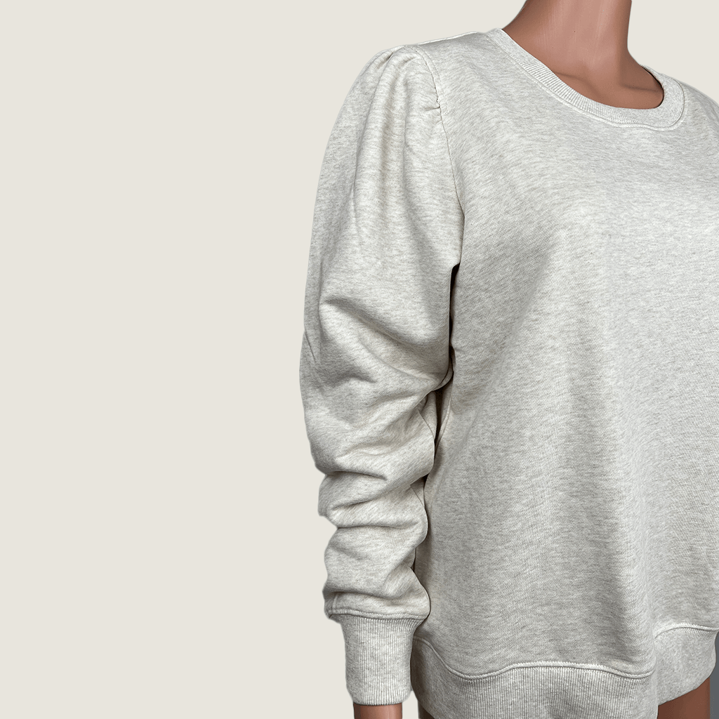 French Connections Oatmeal Melange Sweat Sleeve