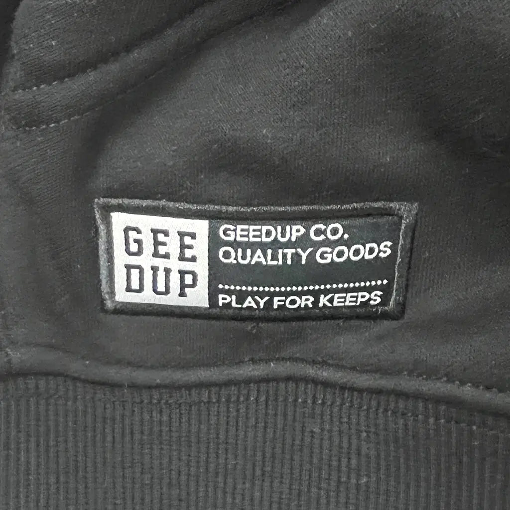 Geedup Co Handstyle Hoodie | Black/Baby Blue | XXL