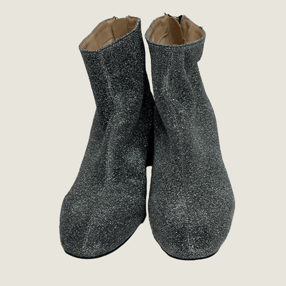 Glasson Silver Glitter Ankle Boots - Main Image