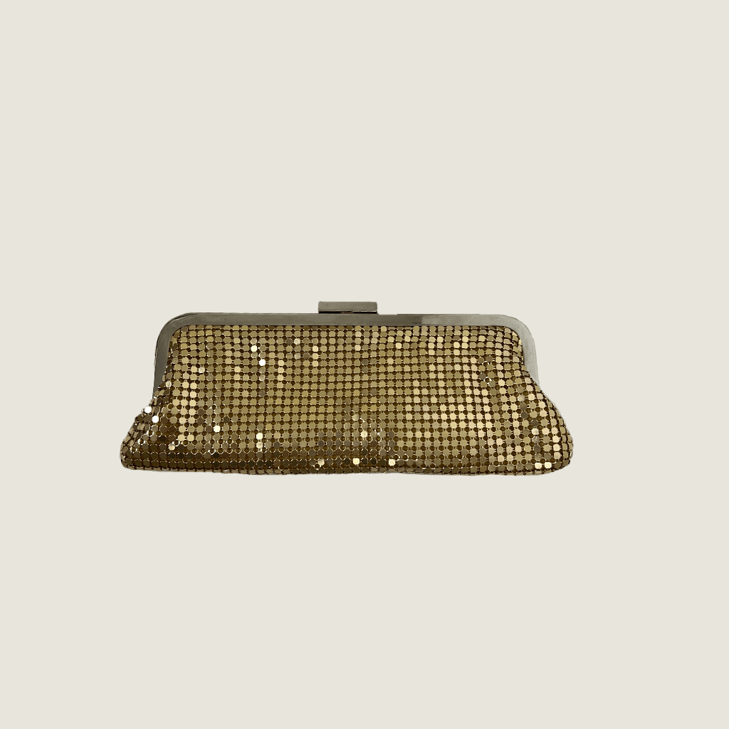 Glomesh Gold Retro Bag Front