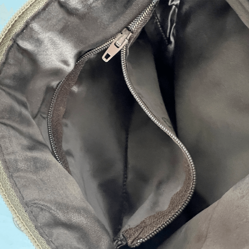Glomesh Retro Beige Evening Shoulder Bag Inside Pockets
