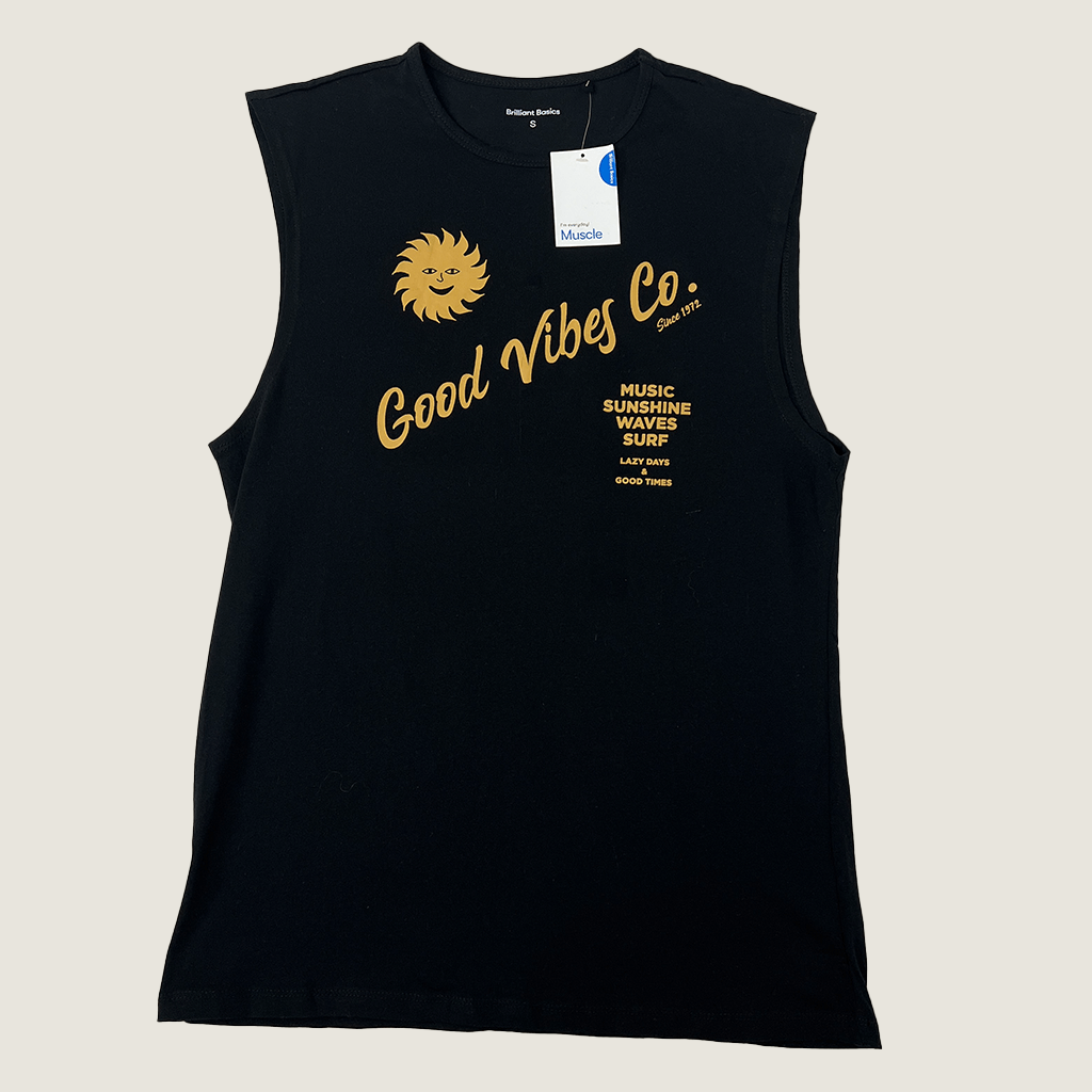 Good Vibes Muscle Tank Front