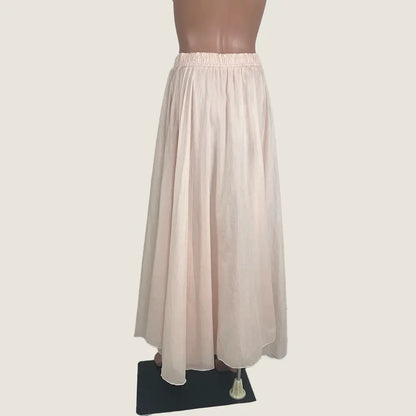 Back View of the Holiday Village Skirt - Pink Sorbet