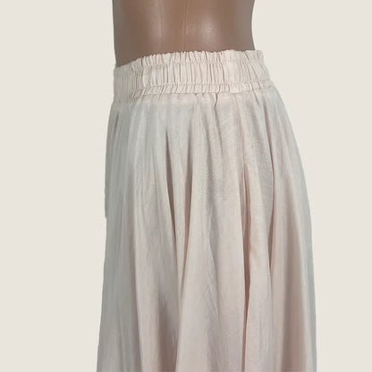 Front Detail View of the Holiday Village Skirt - Pink Sorbet