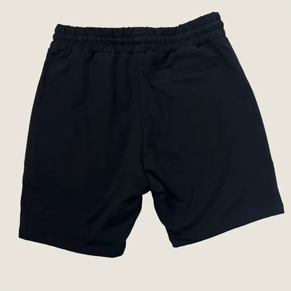 The Hustle Clothing & Co. Black Script Logo Shorts Medium