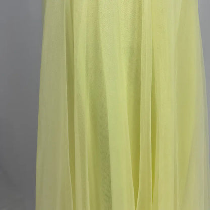 Front Detail View of the Indikah Jasmine Organza Mesh Elasticated Waist Midi Skirt