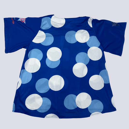 Back view of the Japanese Baseball Jersey-Blue_Yokohama