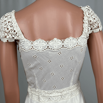 Kachel White Summer Dress Back Detail
