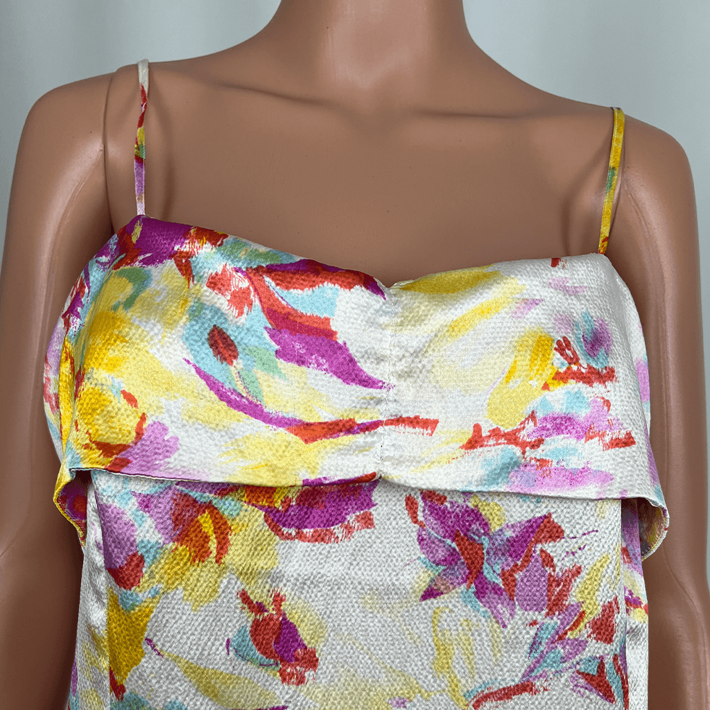 Kachel Silk Sleeveless Top Detail