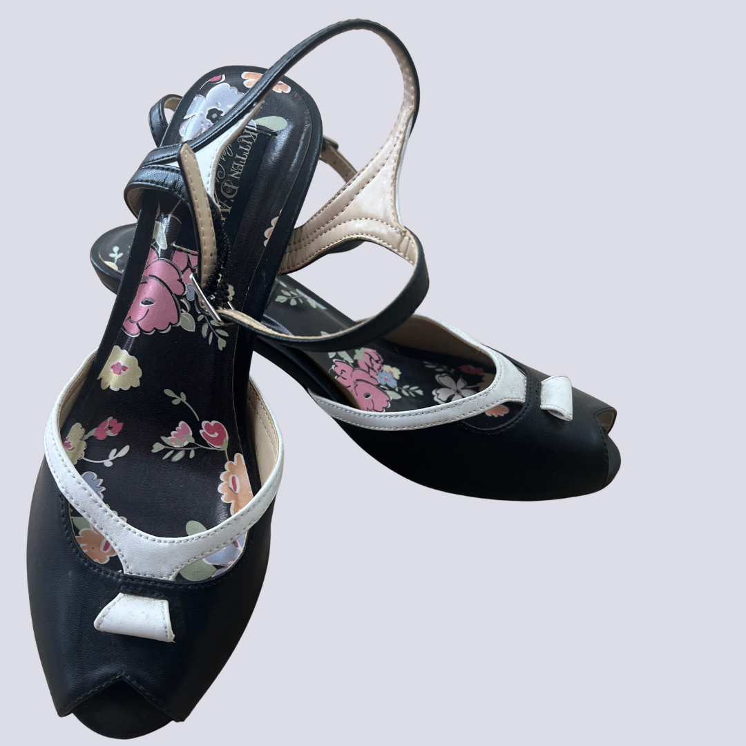 Front view of the Kitten D'Amour Heeled Sandle