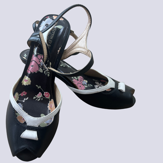 Front view of the Kitten D'Amour Heeled Sandle