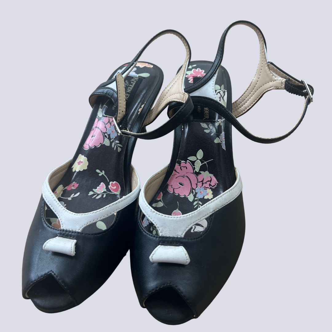 Front view of the Kitten D'Amour Heeled Sandle
